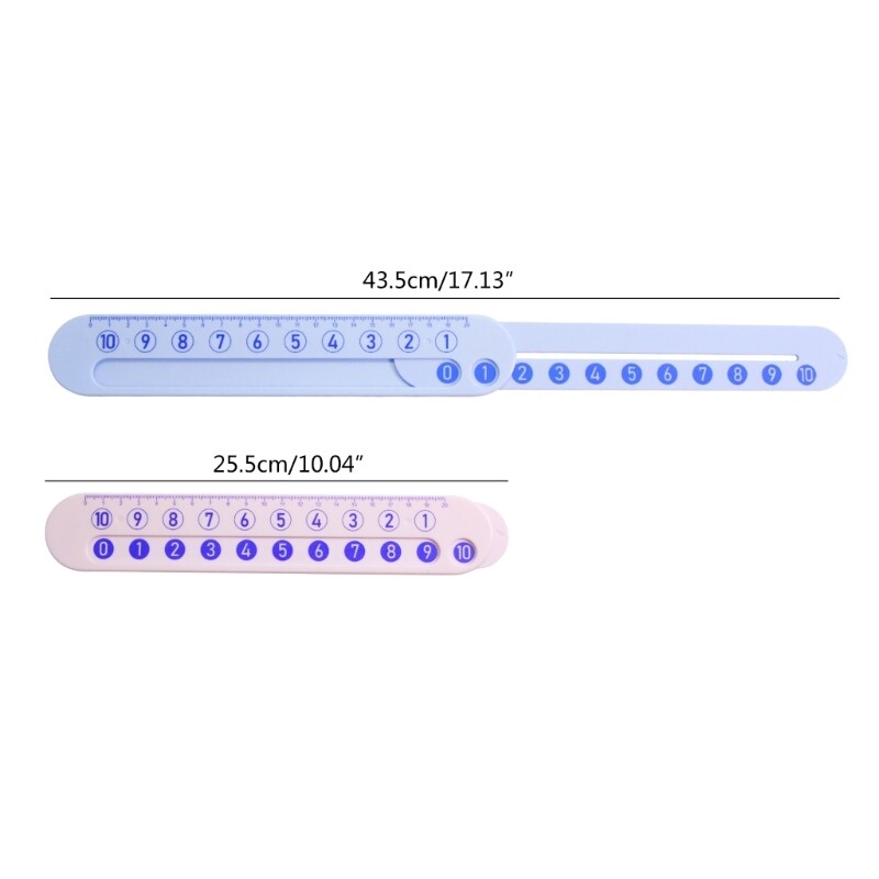 Math Learning Made Fun and Easy 2-purpose Number Decomposition Ruler for Kids