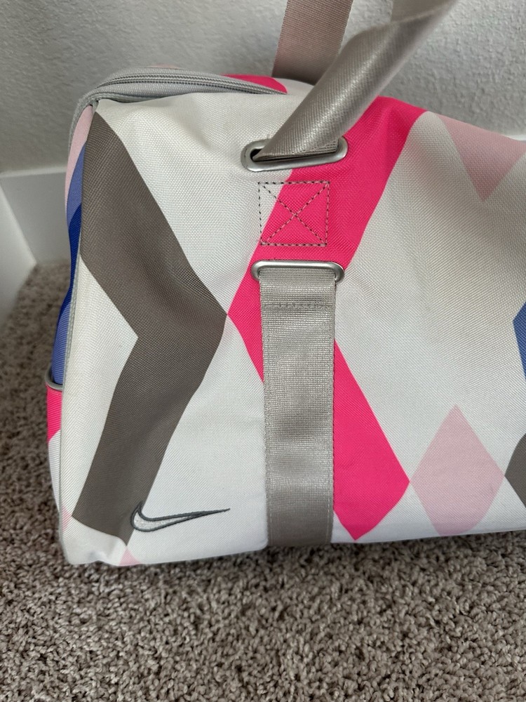 Nike Duffle Bag Diamond Purple Pattern Large Overnight Bag