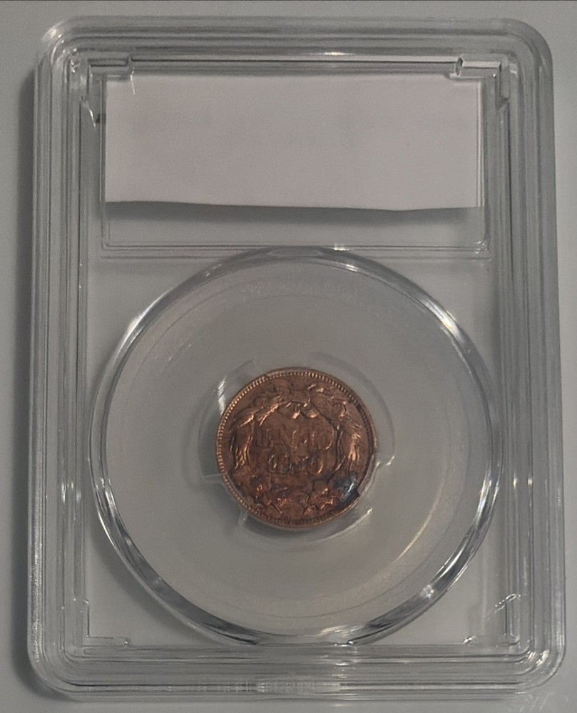 1857 Flying Eagle Cent (Almost Uncirculated, Detail, Cleaned)