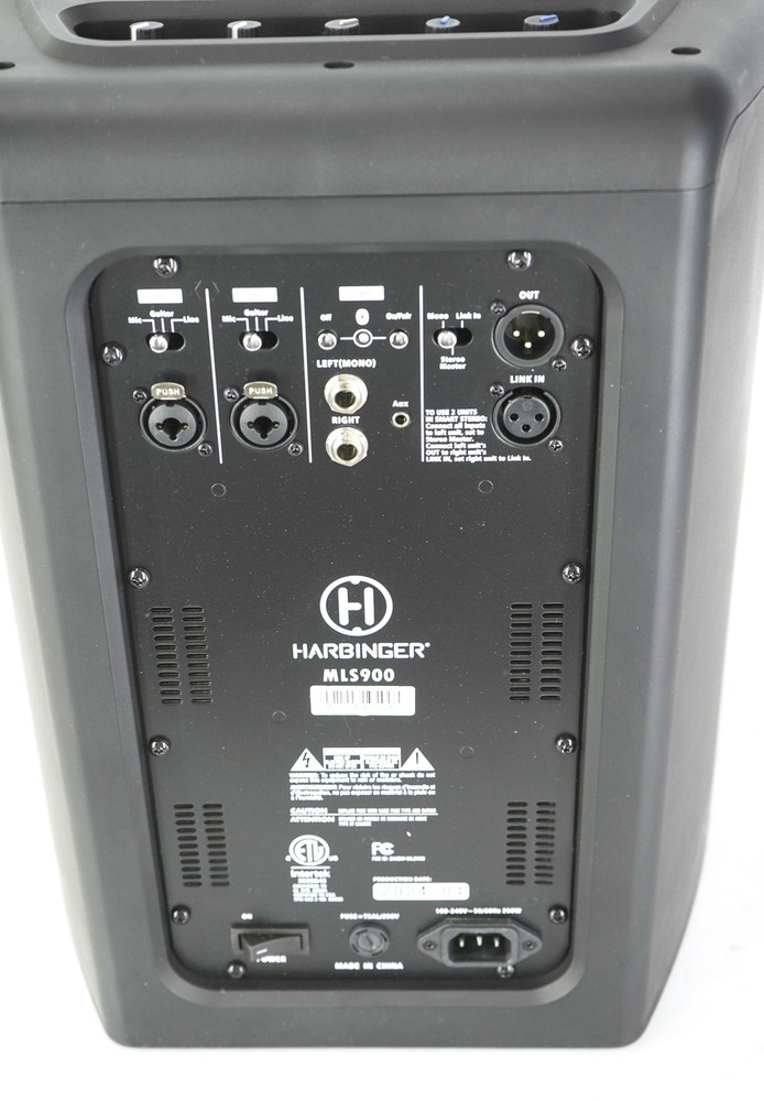 Harbinger MLS900 Active Personal Line Array PA System Black
