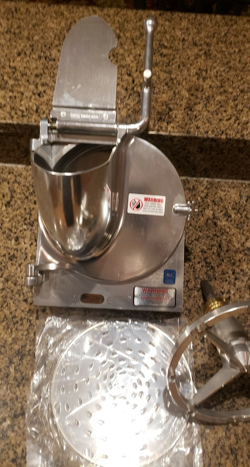 Grater Shredder pelican Head #12 drive for Hobart Mixer & choice of disc NSF Apr