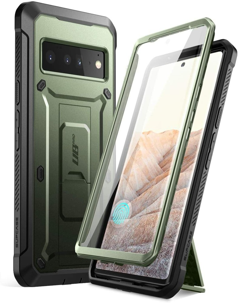For Google Pixel 6 Pro, SUPCASE Rugged Shell 360 Case w/ Screen Protector Cover