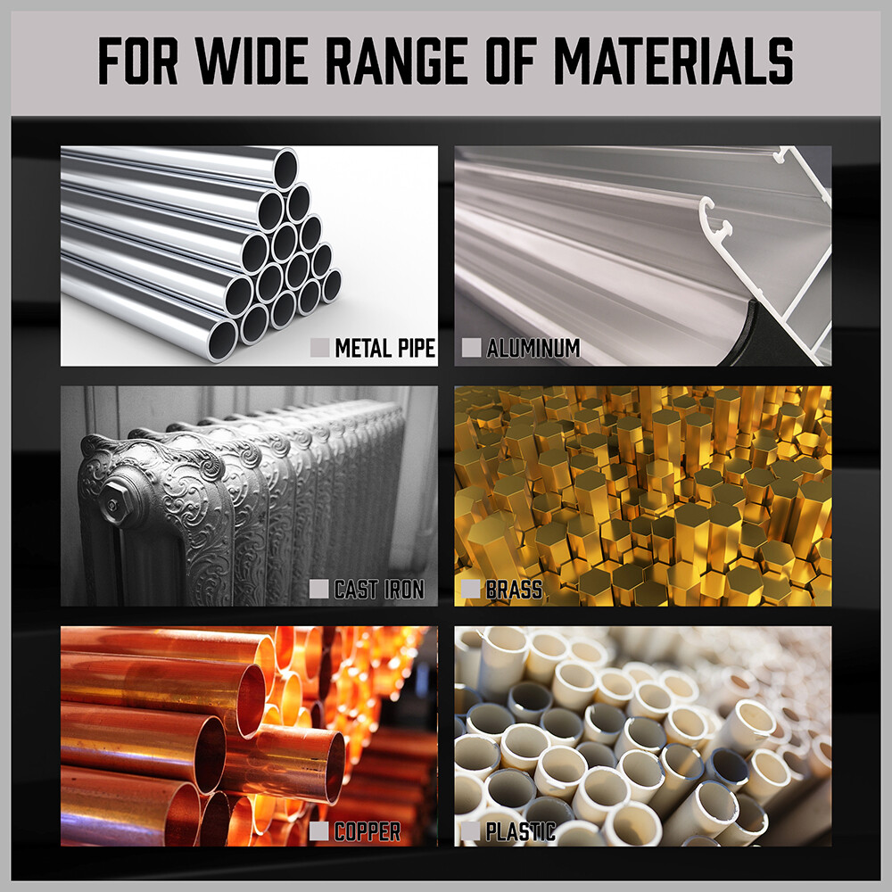 6PC NPT Pipe Tap Set 1/8" 1/4" 3/8" 1/2" 3/4" and 1" With Case Carbon Steel Inch