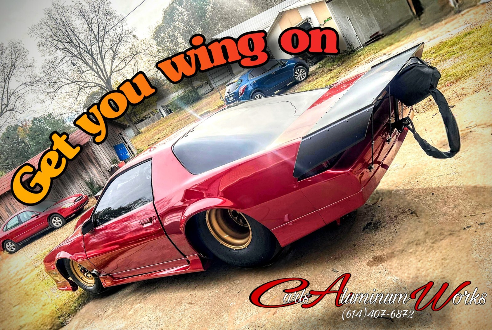 Chevy Camaro 82-92 Pro, Aluminum Racing, Wing Polished, Black, Brushed Anodized