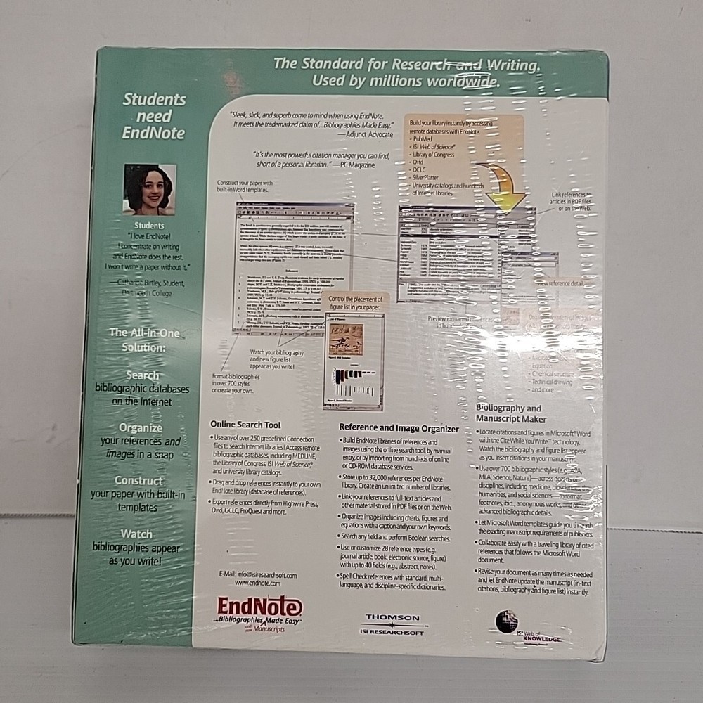 Thomson EndNote V 6 Bibliographies Made Easy For Students Windows