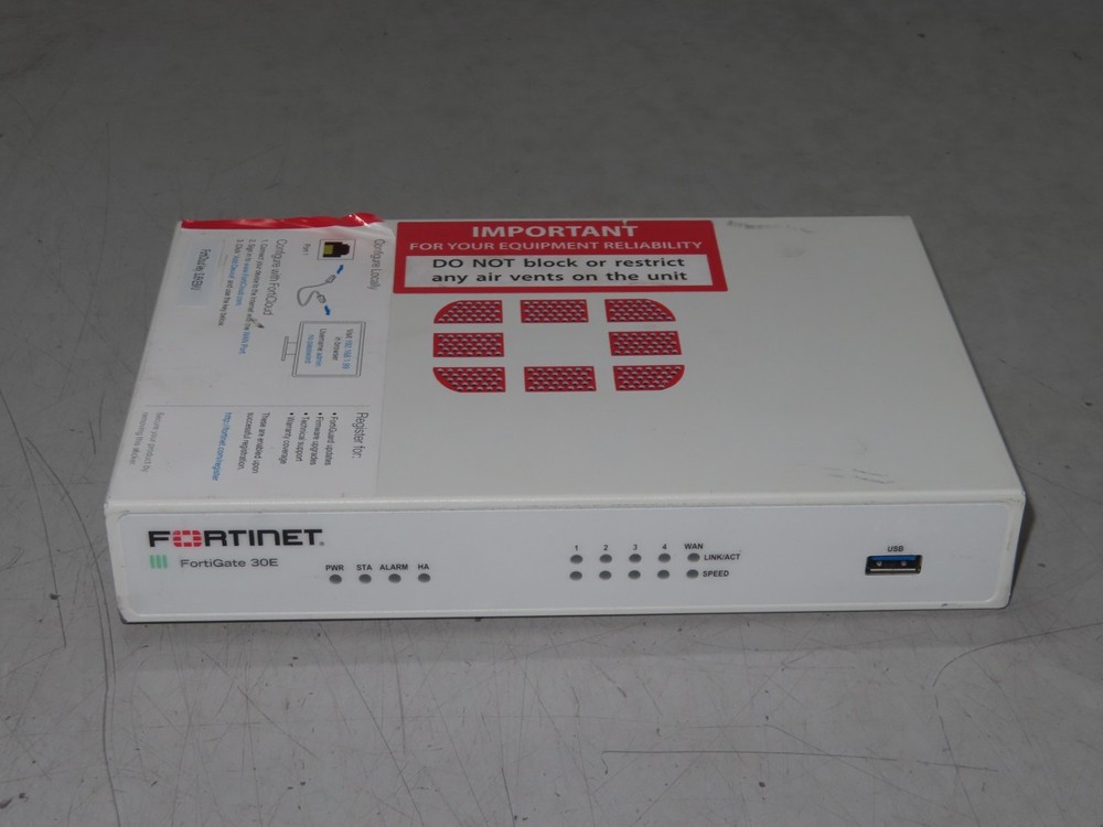 Fortinet FortiGate 30E FG-30E Network Security Firewall Appliance