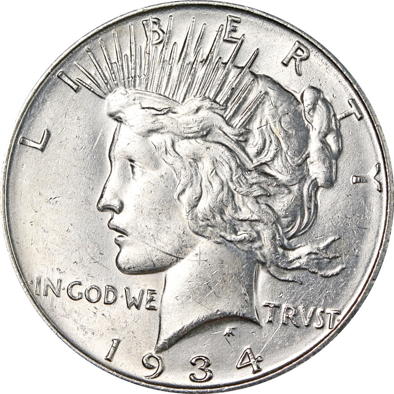 1934-D Peace Dollar - Doubled Die Obverse