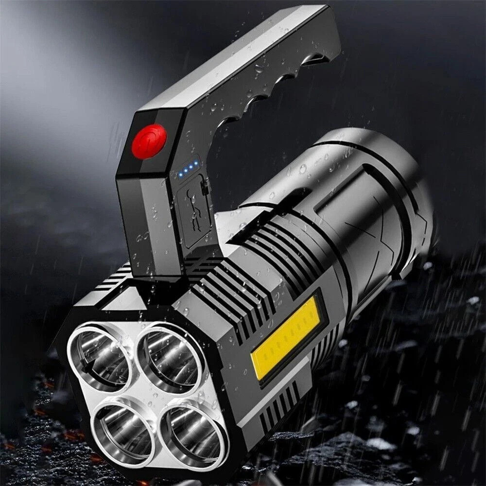 9000000 Lumens Super Bright LED Flashlight Tactical Rechargeable LED Work Lights
