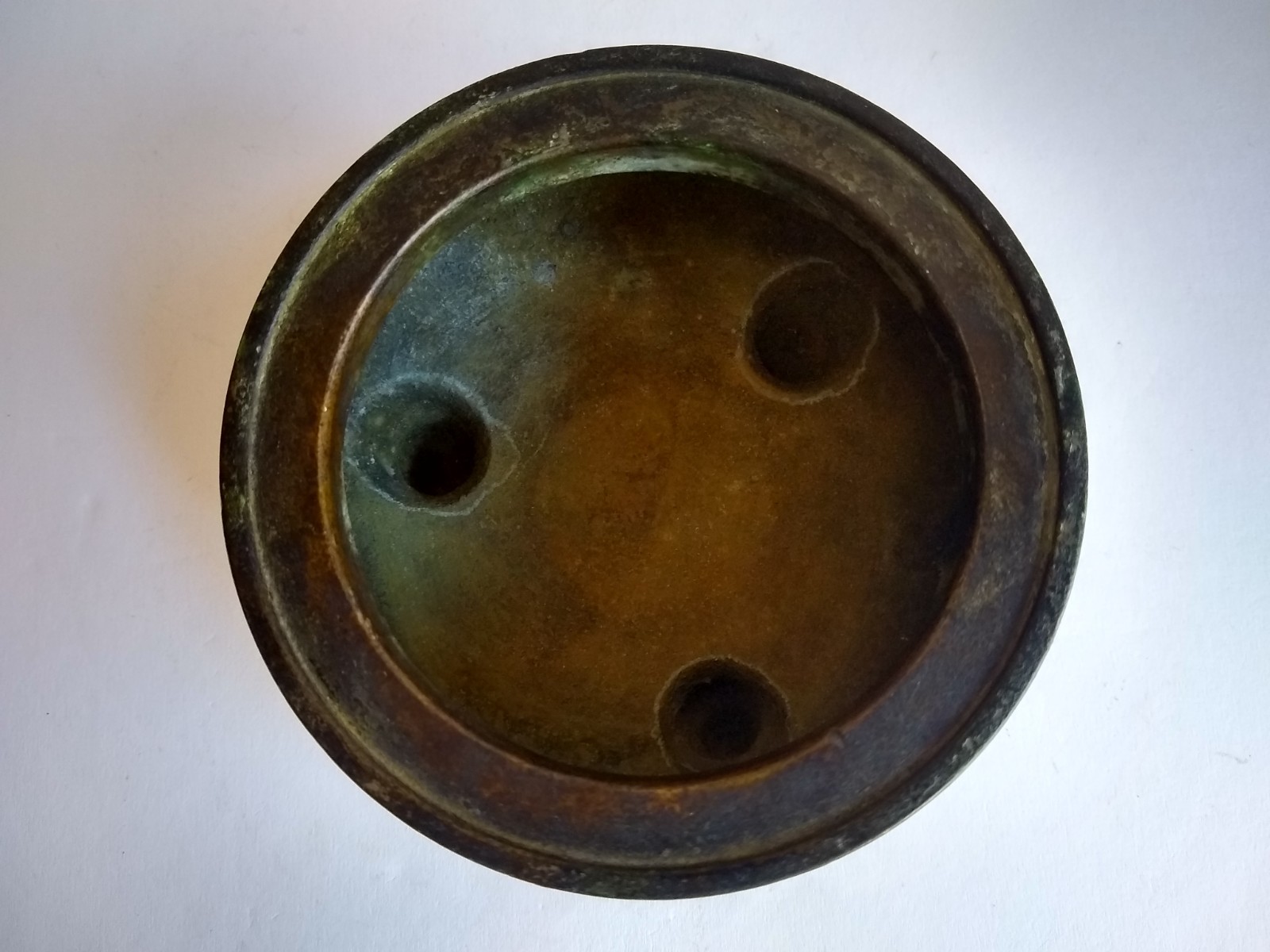 Antique Chinese QING Dynasty Bronze Censer marked ZHENWAN. 17th-18th Century.