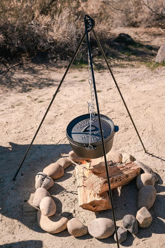 Adjustable Height Campfire Tripod