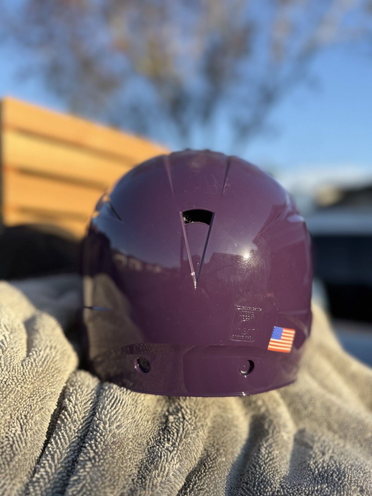 CLEMSON TIGERS CUSTOM SCHUTT SOFTBALL BATTING HELMET USED