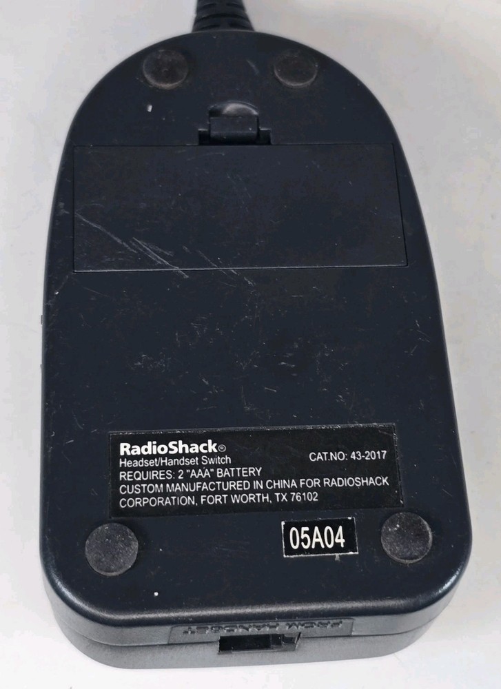 Radio Shack Telephone Headset / Handset Switch 43-2017