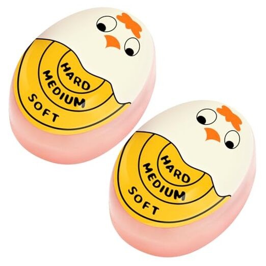 Egg Timer for Hard Boiled Eggs Soft Boiled Color Changing Indicator 1 Yellow