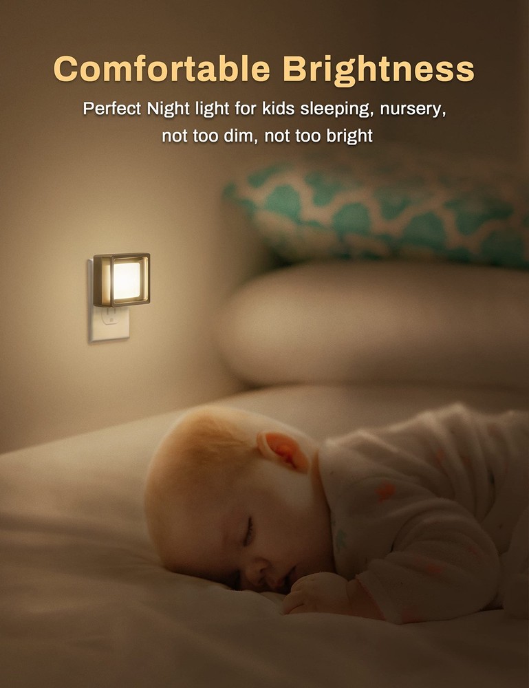 Doresshop Led Night Light, Night Lights Plug Into Wall [2 Pack] With D