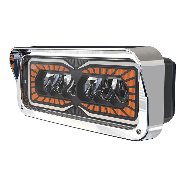 2 x Headlight LED Front Position Light DRL for PETERBILT KENWORTH FREIGHTLINER
