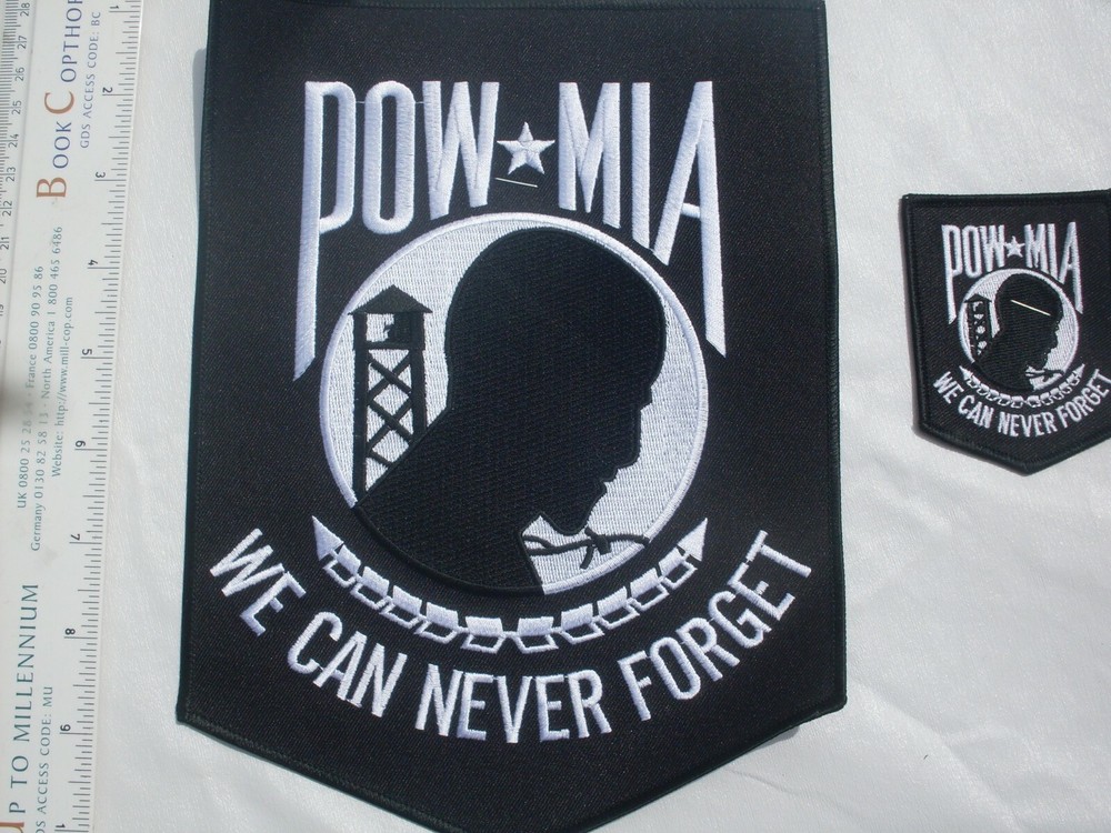POW USA America large patch embroidered Patches
