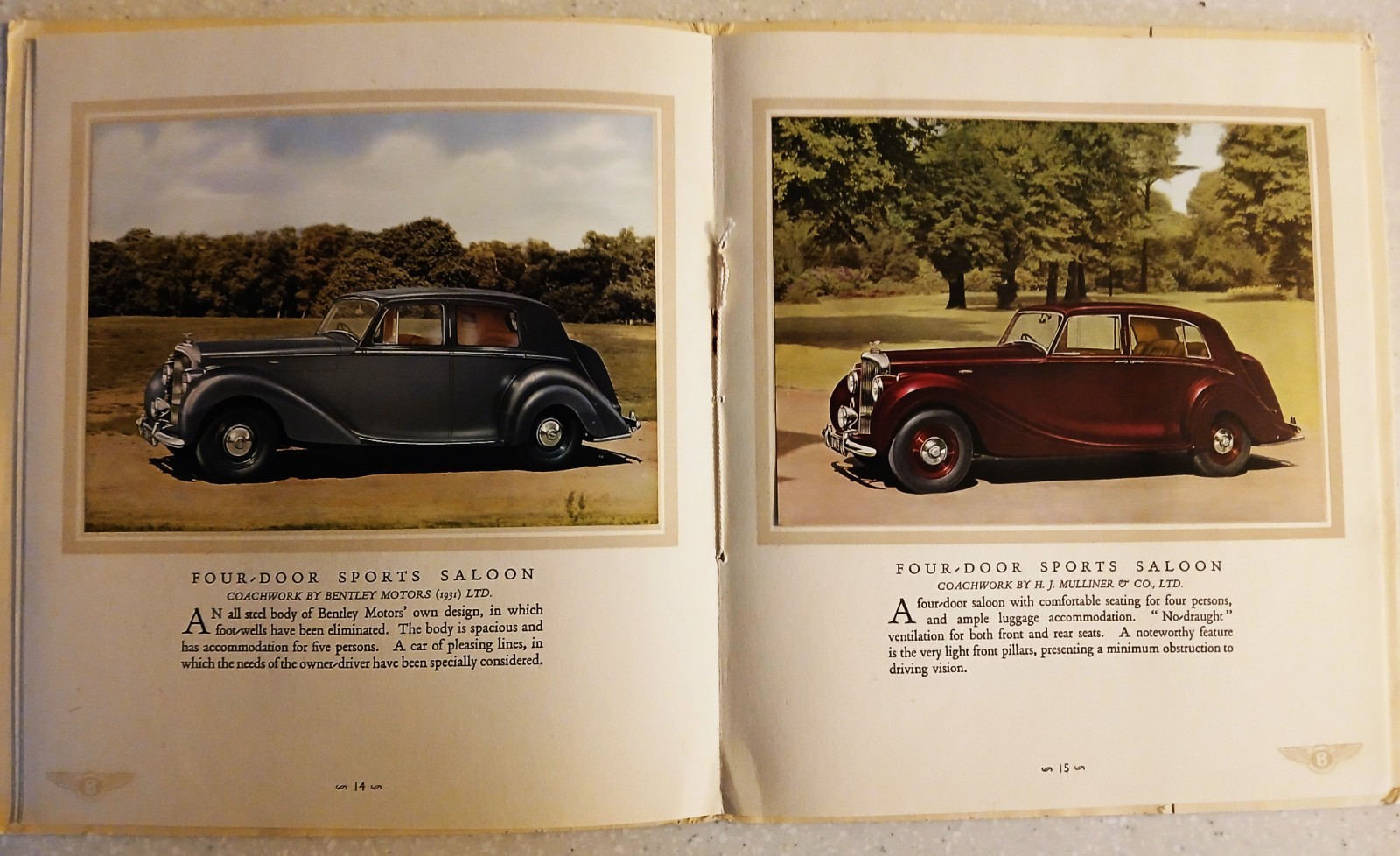 BENTLEY MARK VI - FOUR AND A QUARTER LITRE SILENT SPORTS CAR 1949
