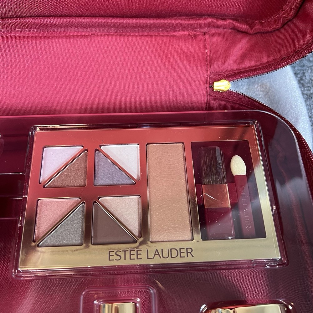 Estée Lauder Makeup Train Case Set – October 2008 – New – Sticky Case