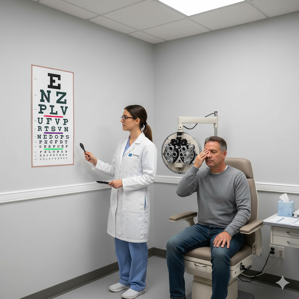Traditional Snellen Eye Chart 6m / 20ft