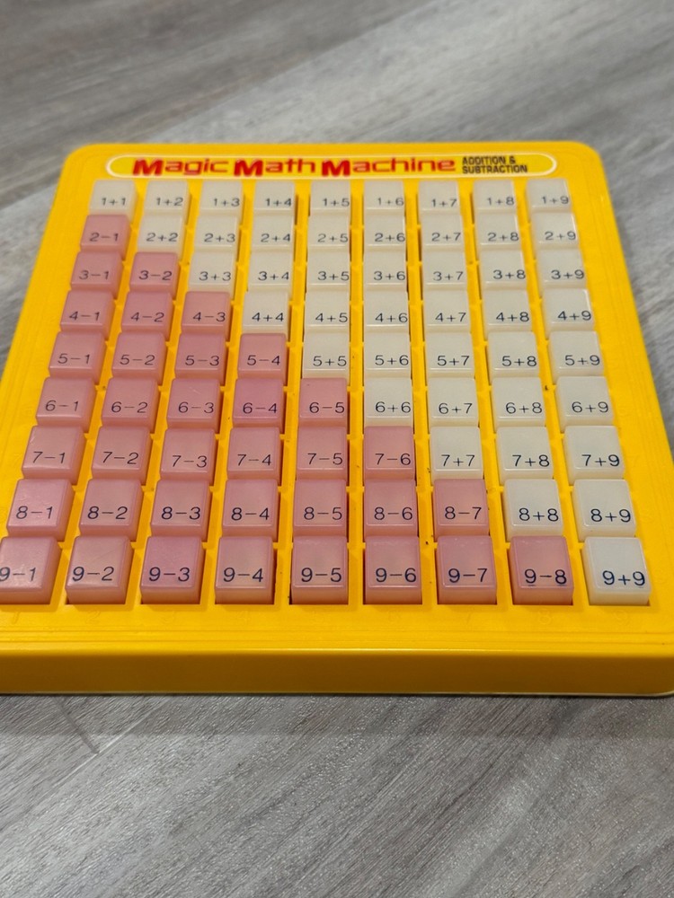 Vintage Magic Math Machine Bundle Addition Subtraction Multiplication Toy