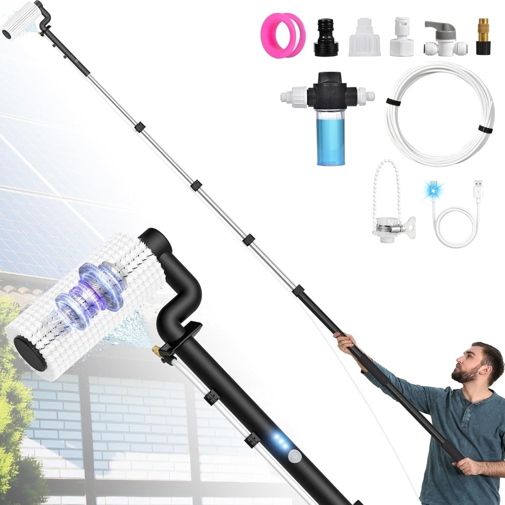 20Ft Solar Panel Cleaning Brush