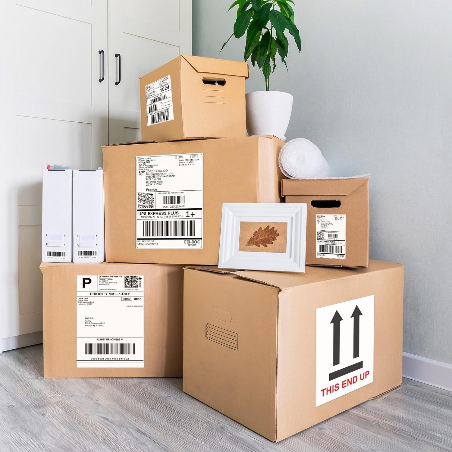 Koala Sticker Paper for Inkjet + Laser Printers 100 Full Sheets Shipping Label