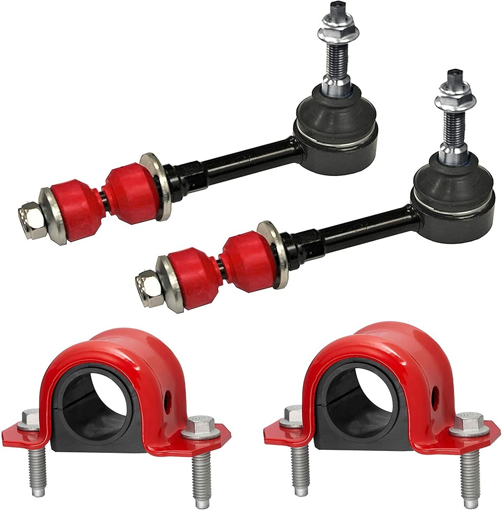 6PC Front Sway Bar Link Kit + CODE RED Bracket/Bushing Kit FITS Ram 2500 3500