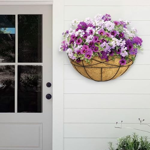 4 Pack Window Boxes Planters Railing Planter Box with Coco Liners Deck 14 Inch