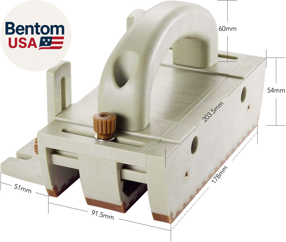 Push Block for Table Saws, Router Tables, Band Saws & Jointers - Cuts Safe - Eas