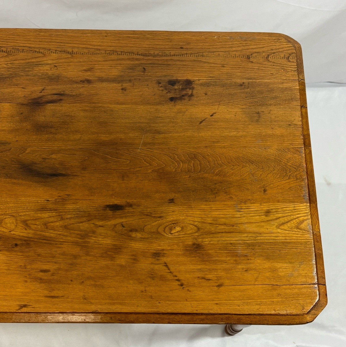 Antique Vintage Folding Wood Sewing Work Table w/ Ruler 35.75"x18" Child’s