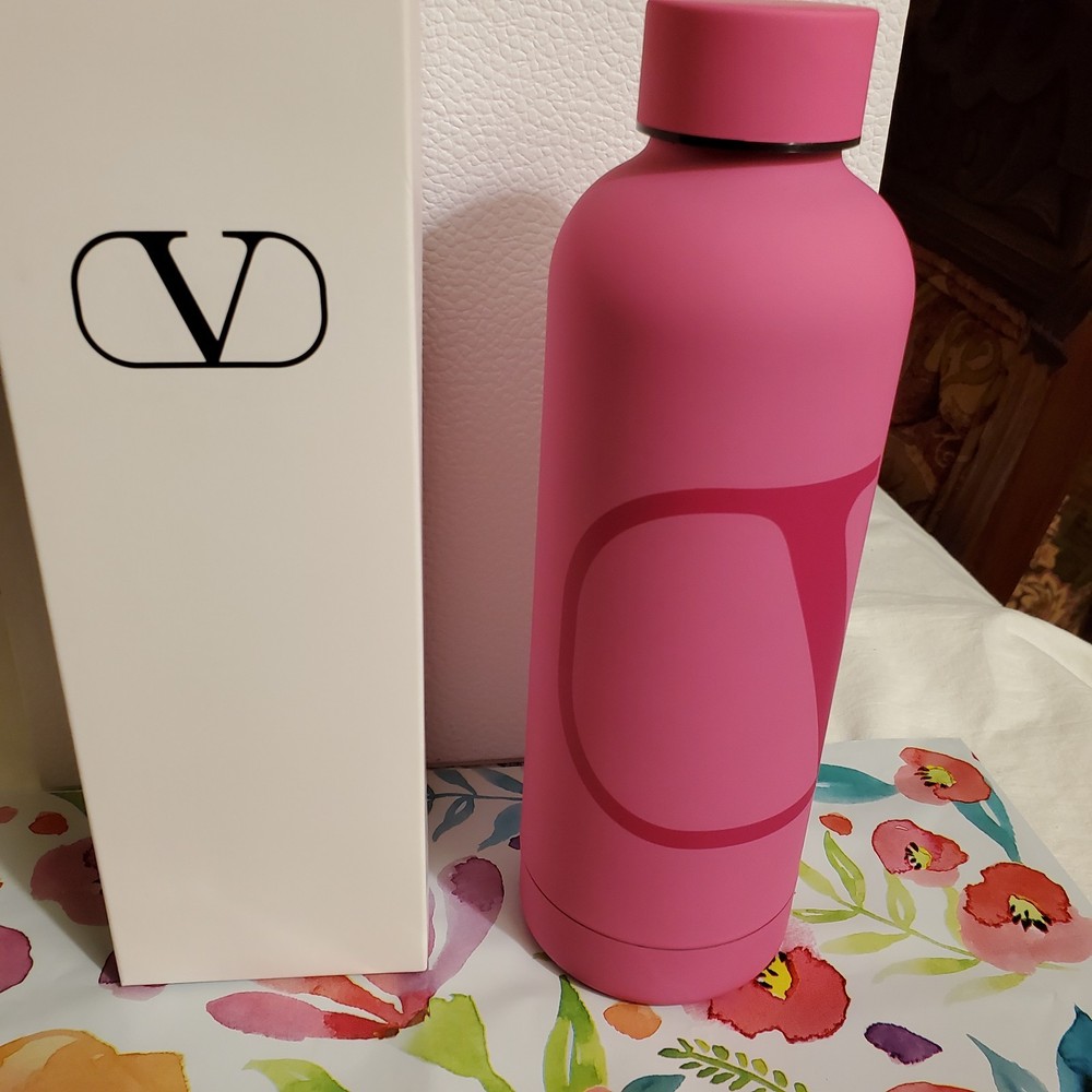 Valentino Pink Water Bottle & Authentic