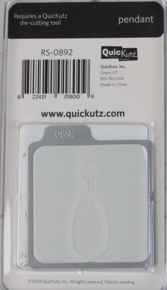 QuicKutz Pendant 2x2, 1 Cutting Die Set RS-0892