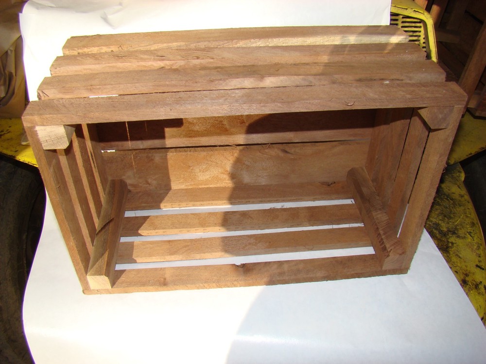 1/2 Bushel Black Walnut Decorative Crate