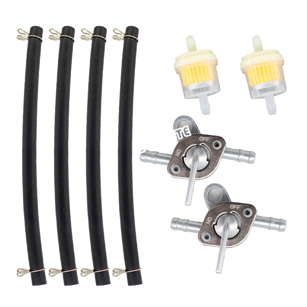 Shut Off 1/4" Inline Valve Switch Gas Fuel Tank Petcock for 50 - 125 cc ATV Bike