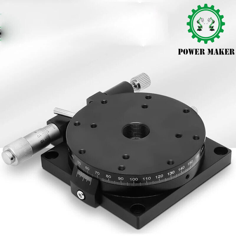 R Axis 360º Rotary Sliding Table Manual Adjustment Displacement Platform