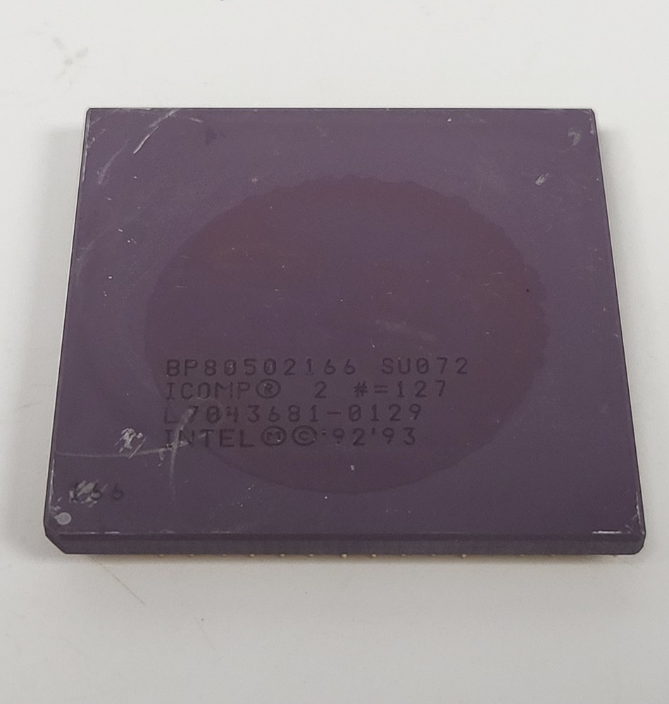 Vintage Intel Pentium BP80502166 CPU 166MHz Processor, Socket 5/7