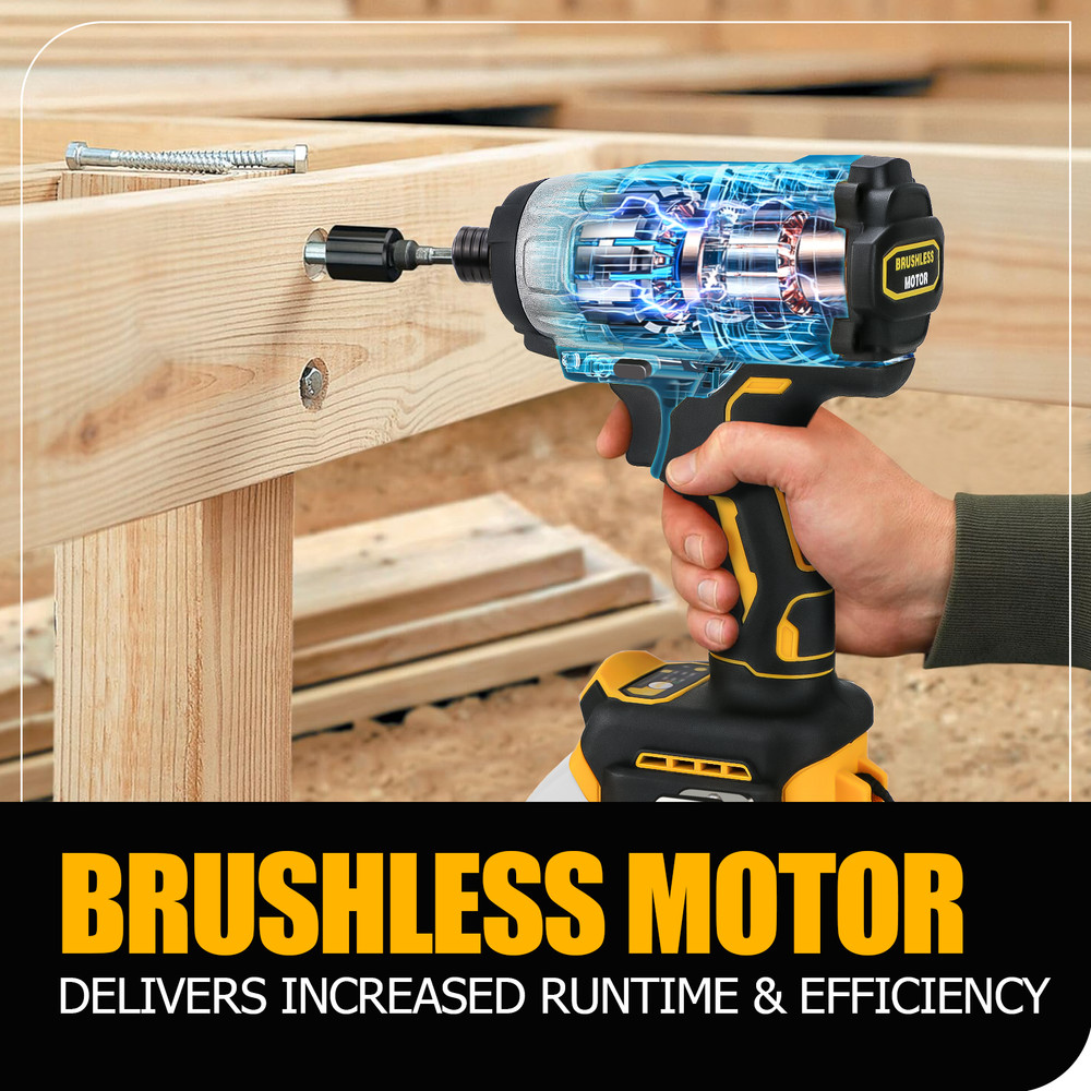 Compatible Dewalt 20Volt Max Brushless Cordless 1/4" Hex Impact Driver Compact