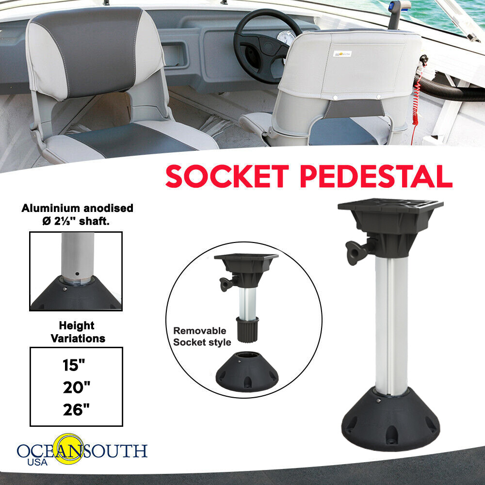 Boat Seat Socket Pedestal / Dome style Nylon base