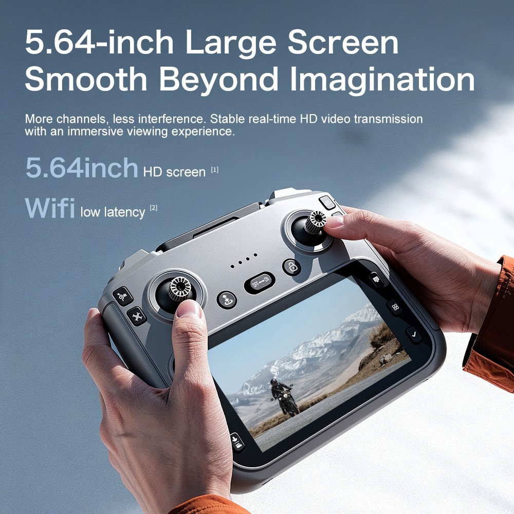 8K Dual Camera Brushless Drone with Screen Remote 5G WiFi Foldable RC Quadcopter