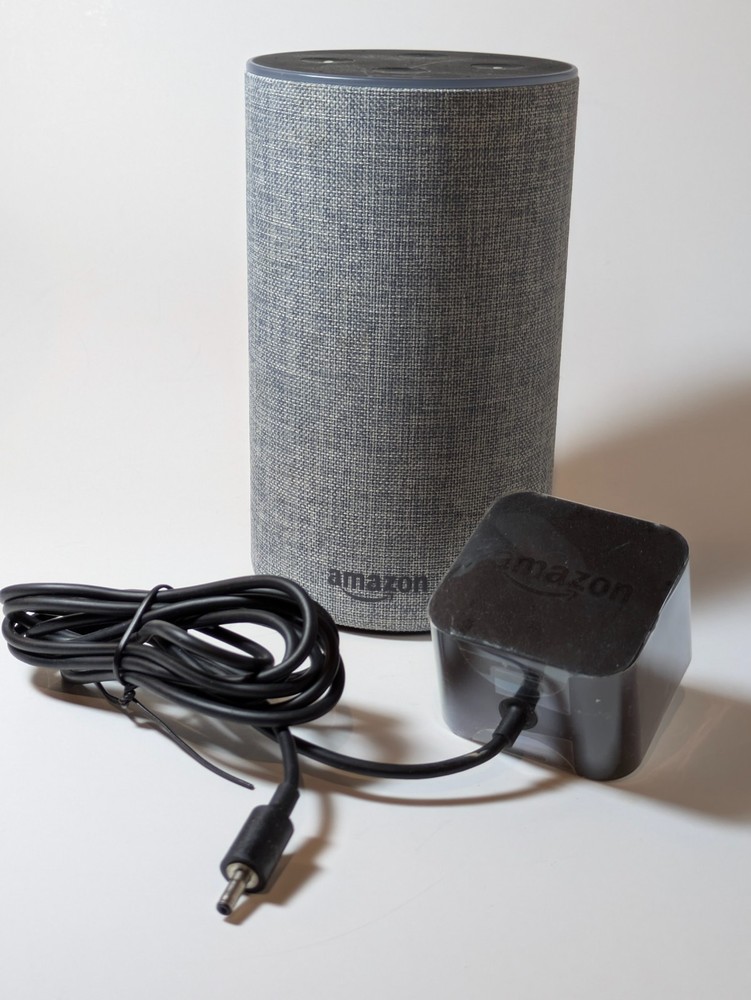 Amazon Alexa Echo Plus Smart Speaker - Heather Gray (2nd Gen) (L9D29R) - Tested