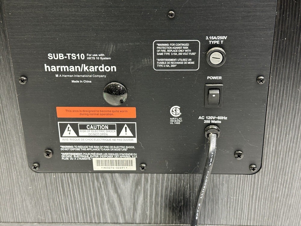 Harman Kardon Sub-TS10 Powered Subwoofer Amplifier