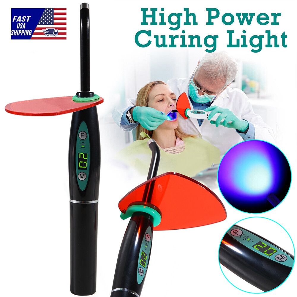 New UV Dental Wireless LED Curing Light Cure Lamp Curing Machine LA