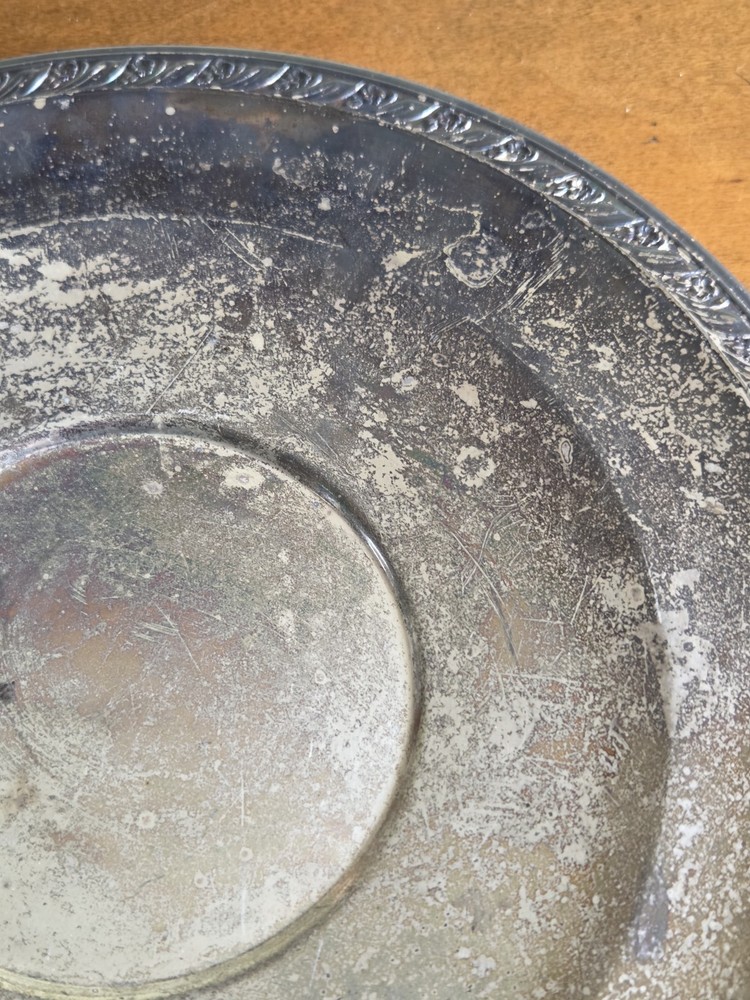 Antique FB Rogers Silver Company 1883 Silverplate Coffee Tea Pot & Handled Tray