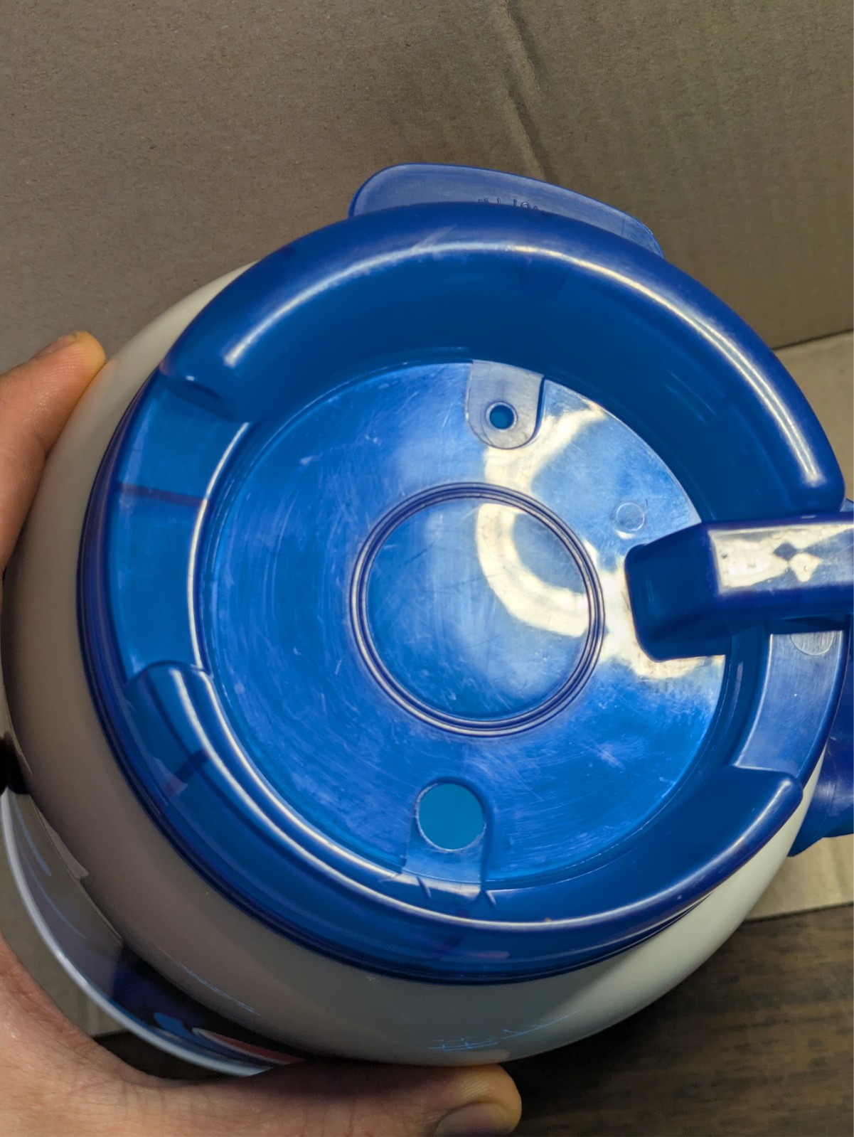 Pepsi 64 oz. Insulated Mug Jug Whirley USA Jumbo with Lid Blue Travel Cup Logo