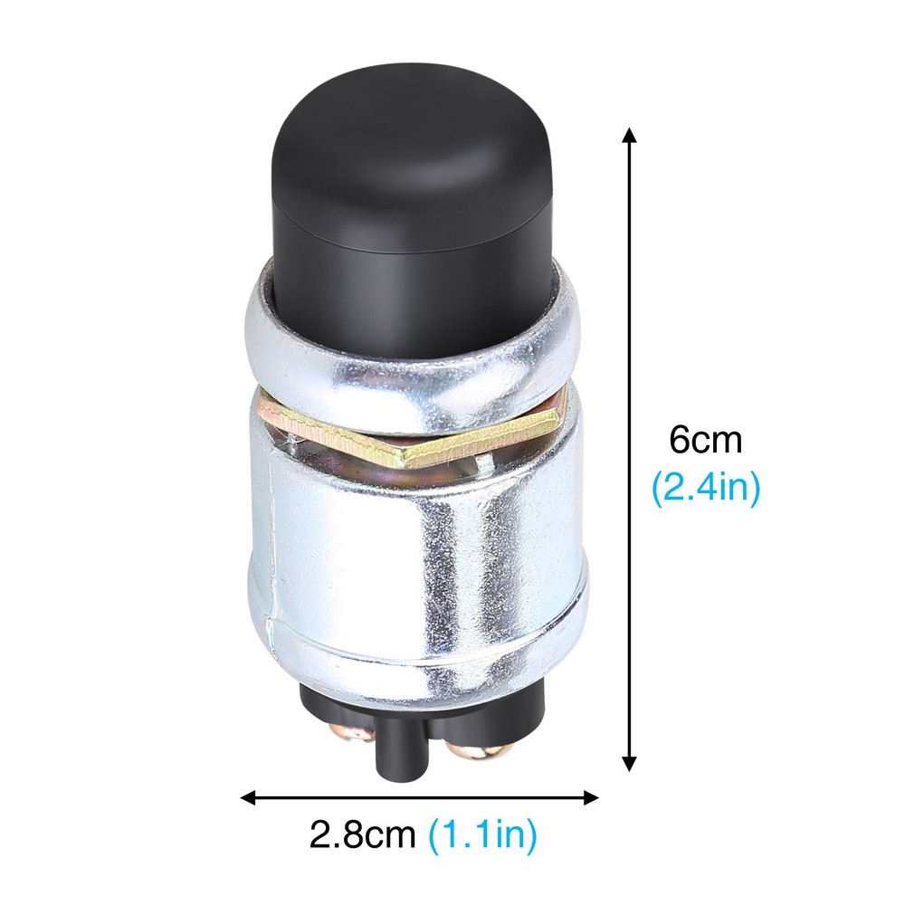 4 PCS 12 VOLT DC HEAVY-DUTY START MOMENTARY PUSH-BUTTON STARTER SWITCH (50 AMPS)