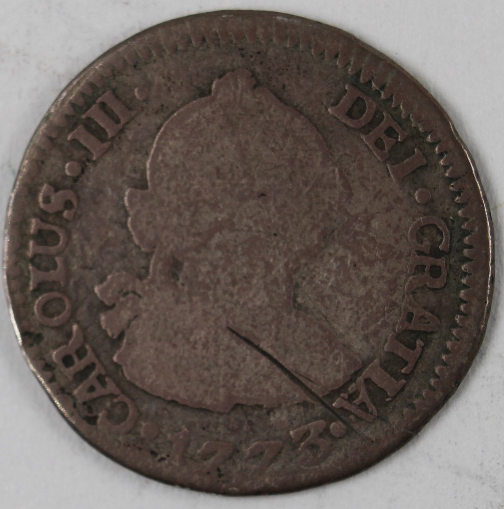 1773 GP (GUATEMALA) 1/2 REAL (SILVER)