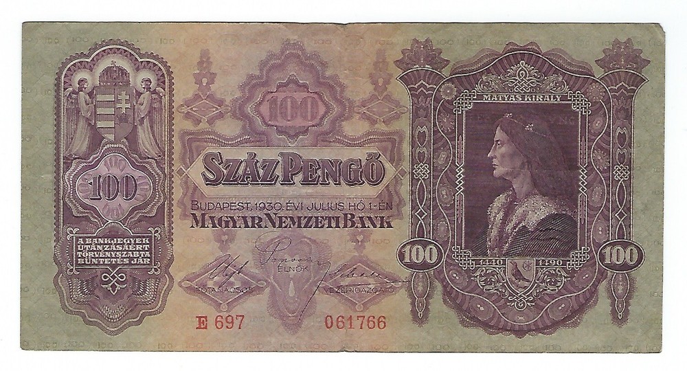 Hungary -20 Pengo, 1930