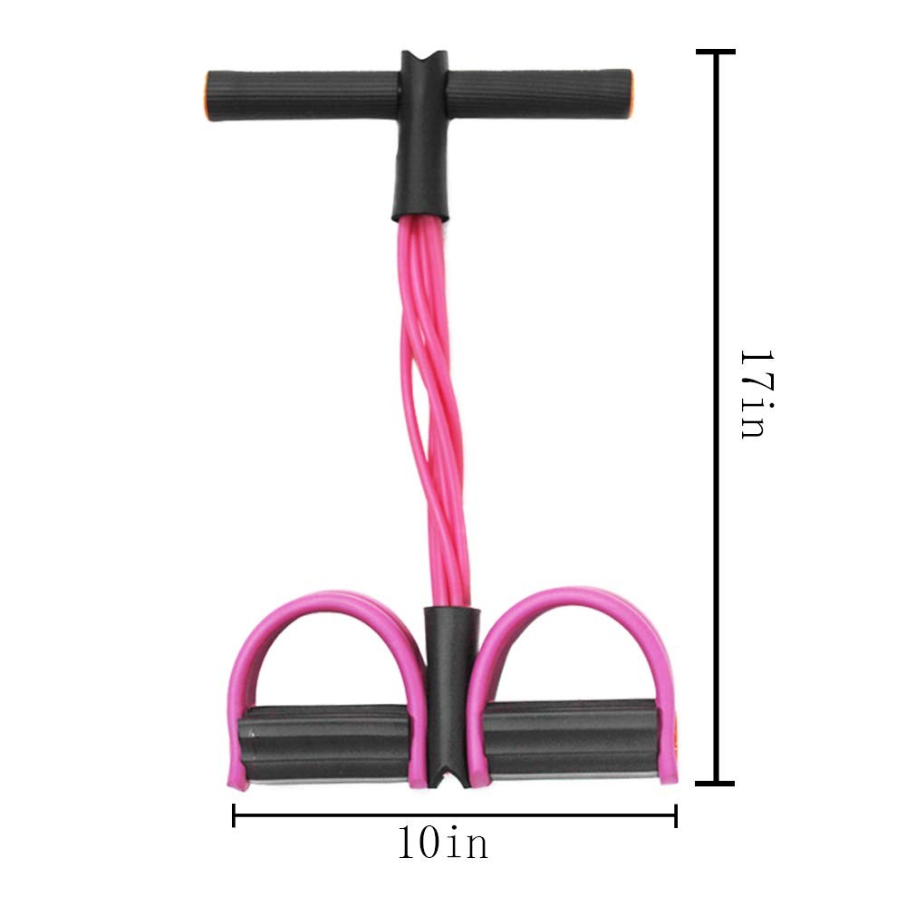 Multifunction Tension Rope, 6-Tube Elastic Yoga Pedal Puller Resistance Band,...