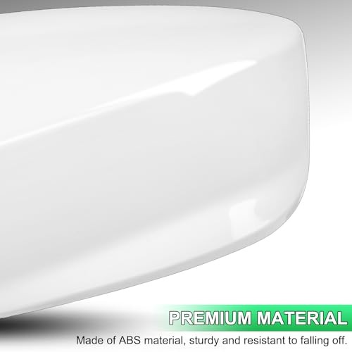 Driver Side Mirror Cover Rear View Mirror Cap Compatible with Driver side White