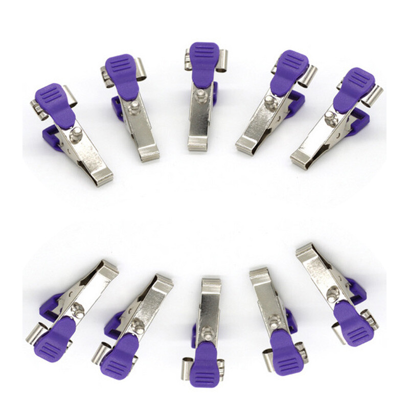 10pc Veterinary/Pet ECG/EKG Alligator electrode Clip , universal Connection Snap